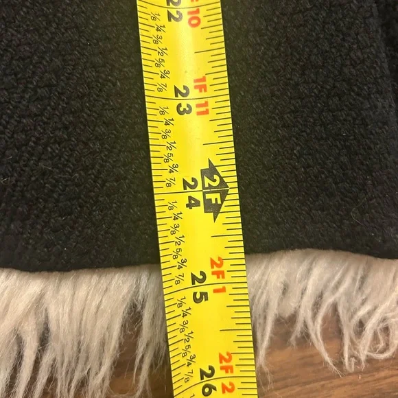 REISS Wool Viscose Blend Textured Full-Zip Cape Jacket